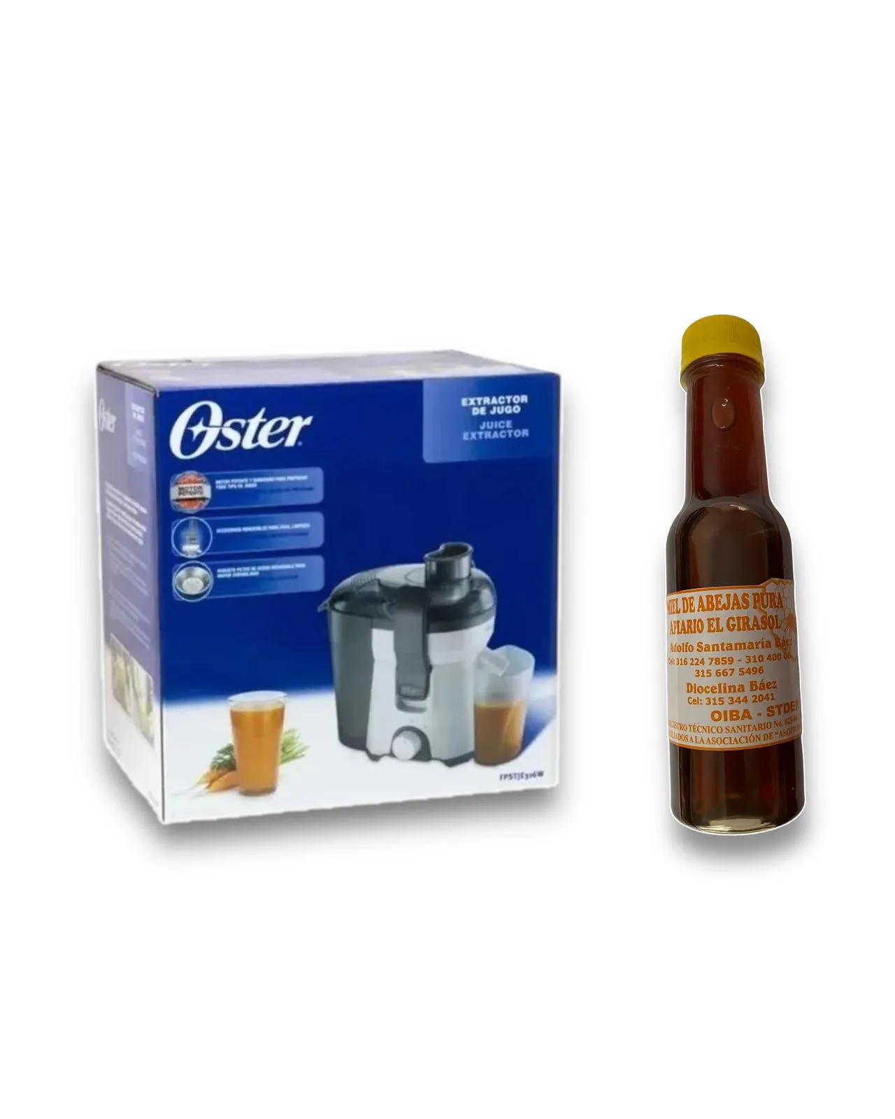 Extractor De Jugos Oster 400W + Miel De Abejas 100% Pura