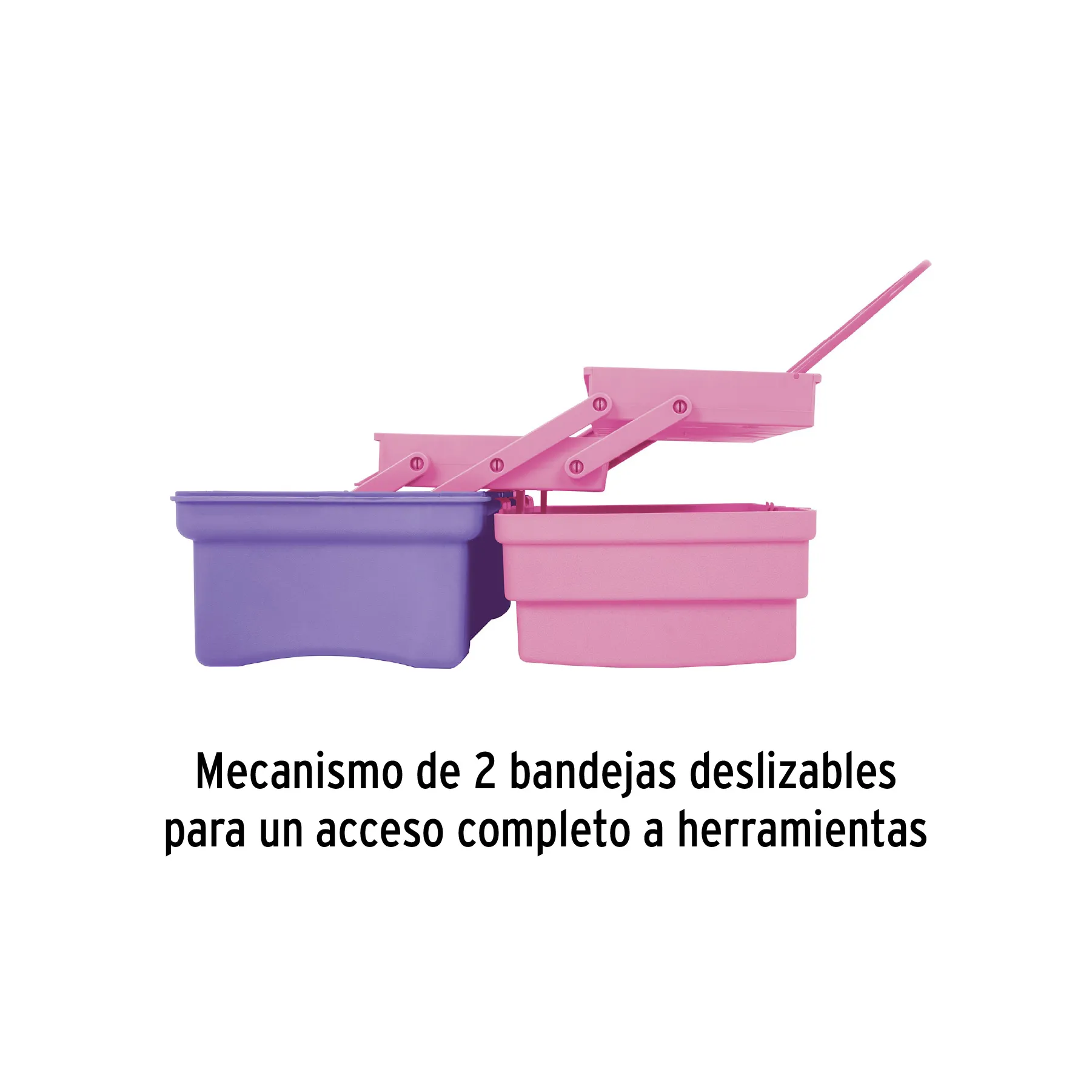 Caja Cosmetiquera / Organizador De Maquillaje 14" Rosa