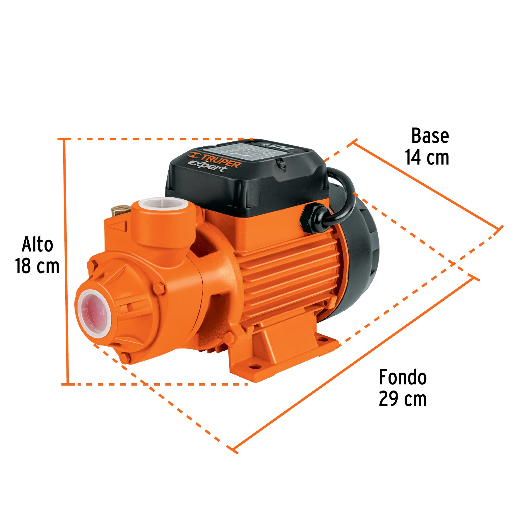 Motobomba Bomba De Agua Periférica Eléctrica 3/4 Hp Truper Expert 