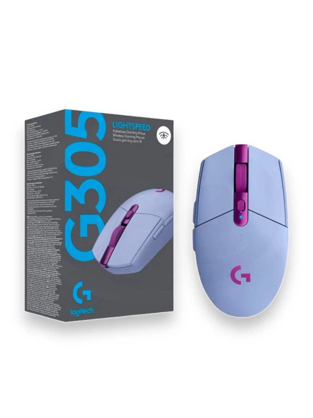 Mouse Gaming Logitech G305 Inalambrico Lila / Purple Lightspeed