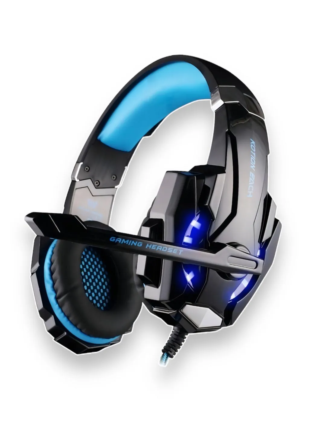 Audifonos Gaming KOTION Each Luz LED Azul