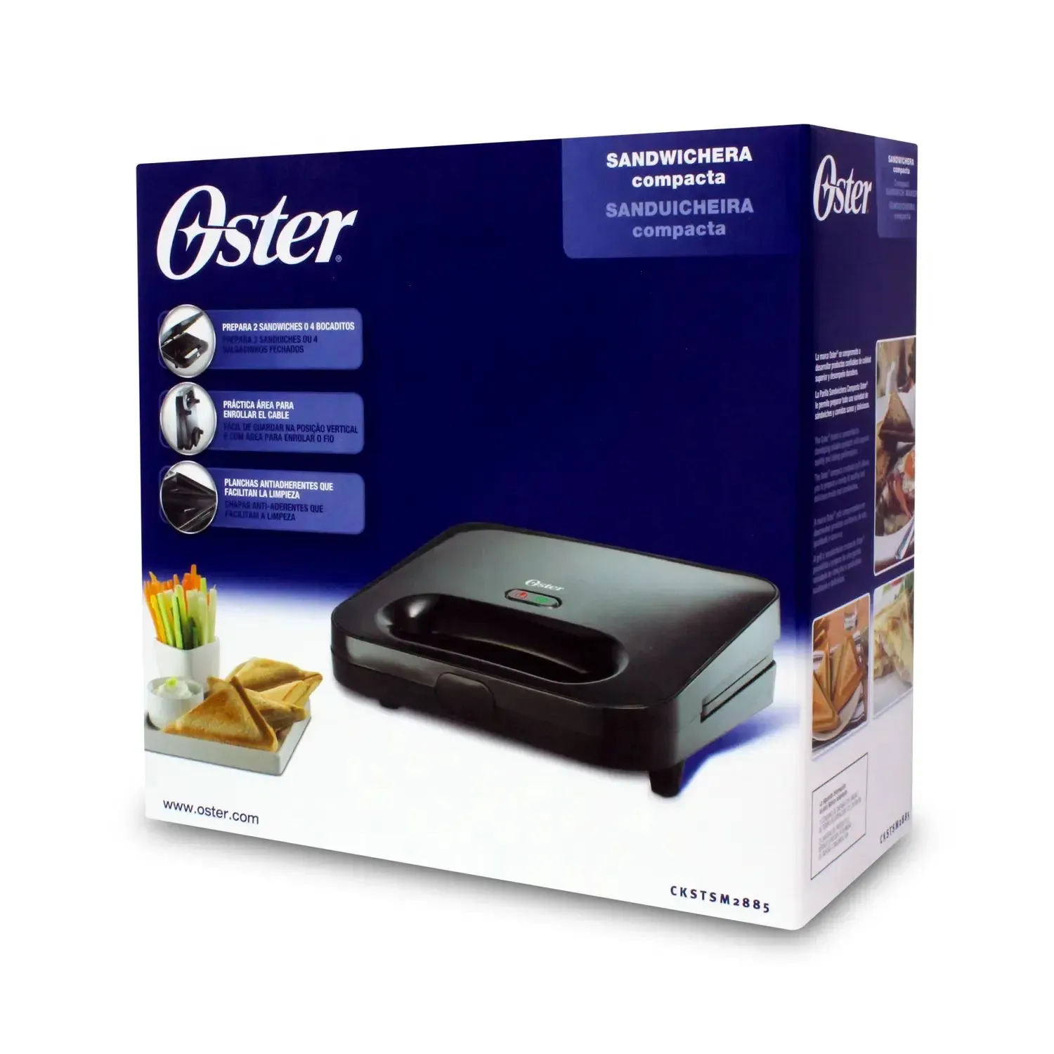 Sandwichera OSTER Compacta 2 puestos 