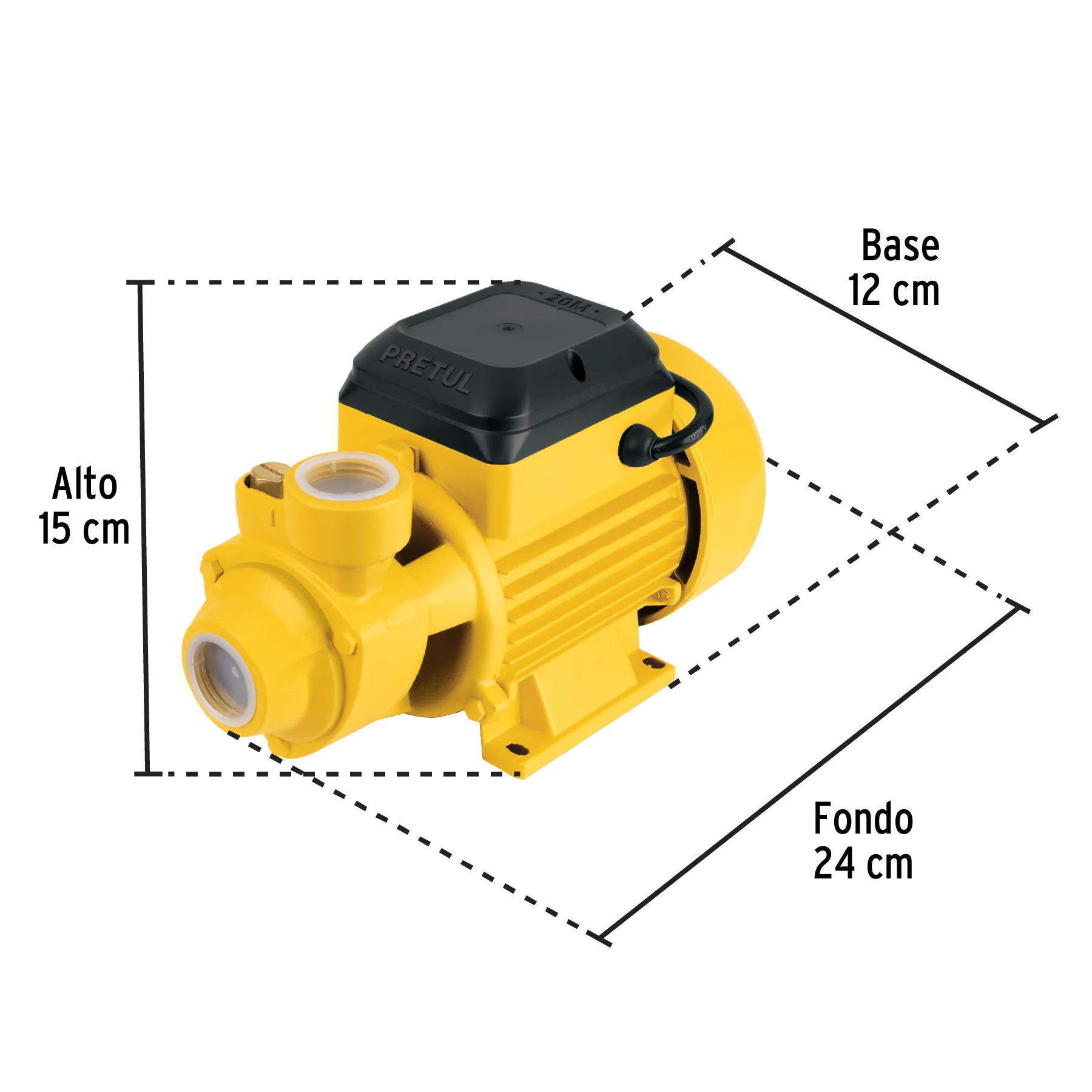 	 Motobomba Eléctrica De Agua Periferica 1/2 Hp Electrica Pretul