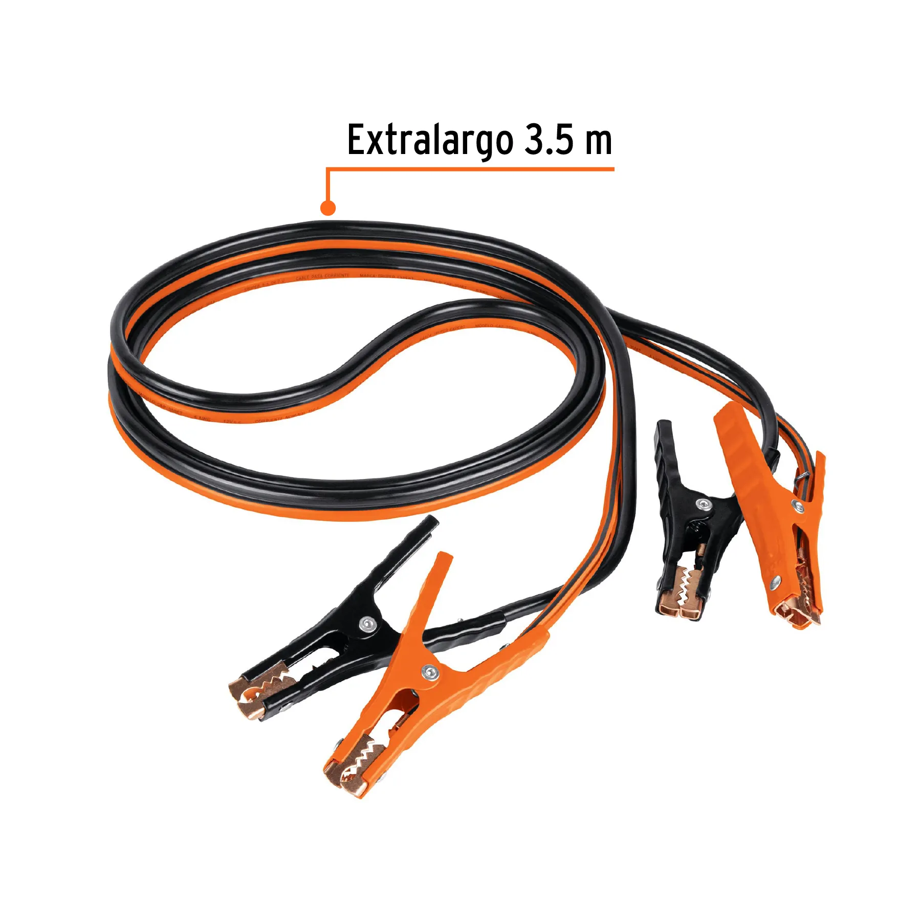 Cables Para Iniciar Batería Carro 3.5  Mtrs 6 Awg Truper Expert