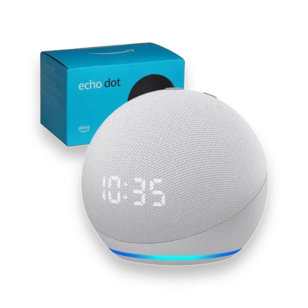 Asistente AMAZON Echo Dot Altavoz Inteligente ALEXA 5Ta Generacion Con Reloj 