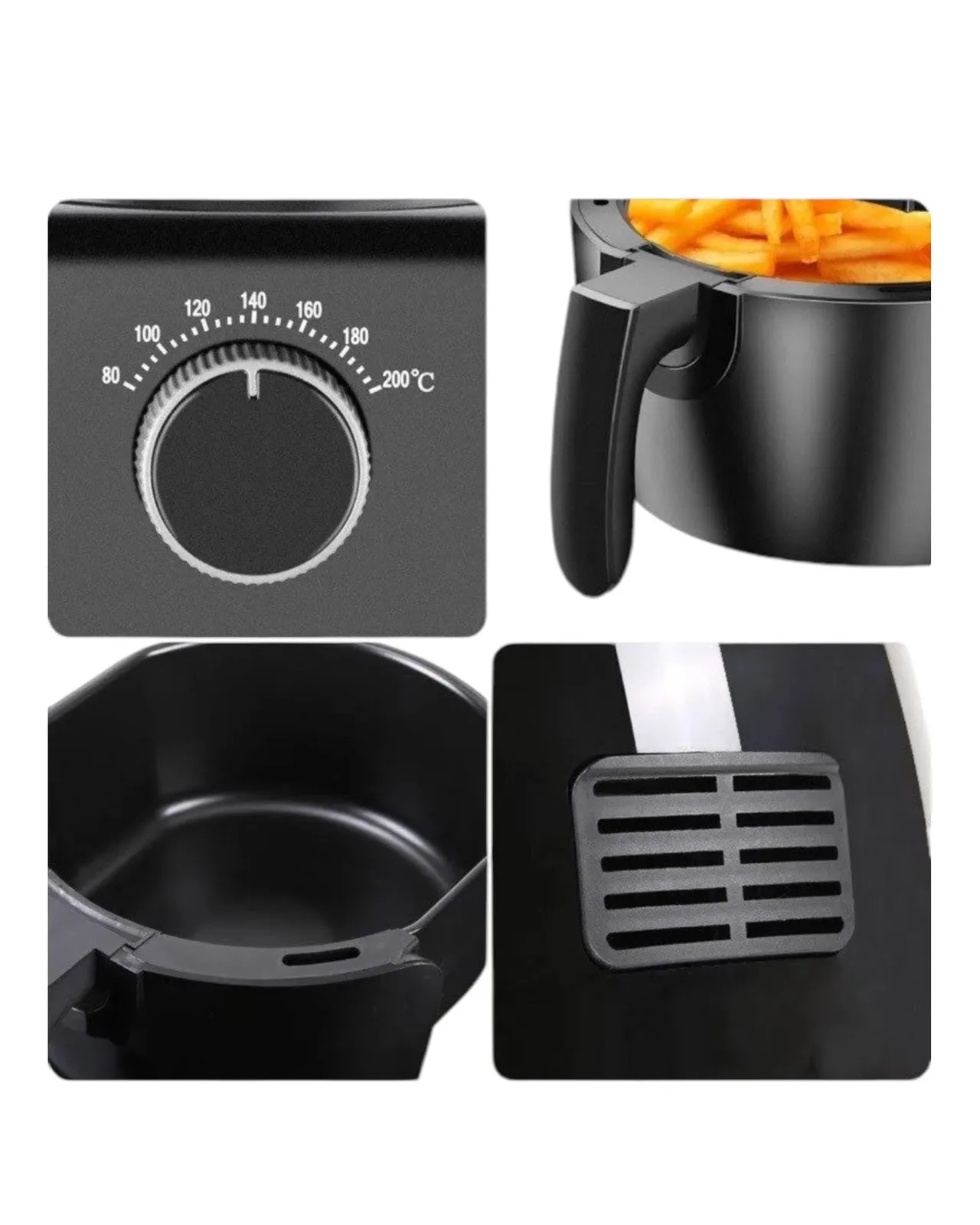 Airfryer Freidora De Aire Digital Sin Aceite Oven 4.5 Litros + Obsequio