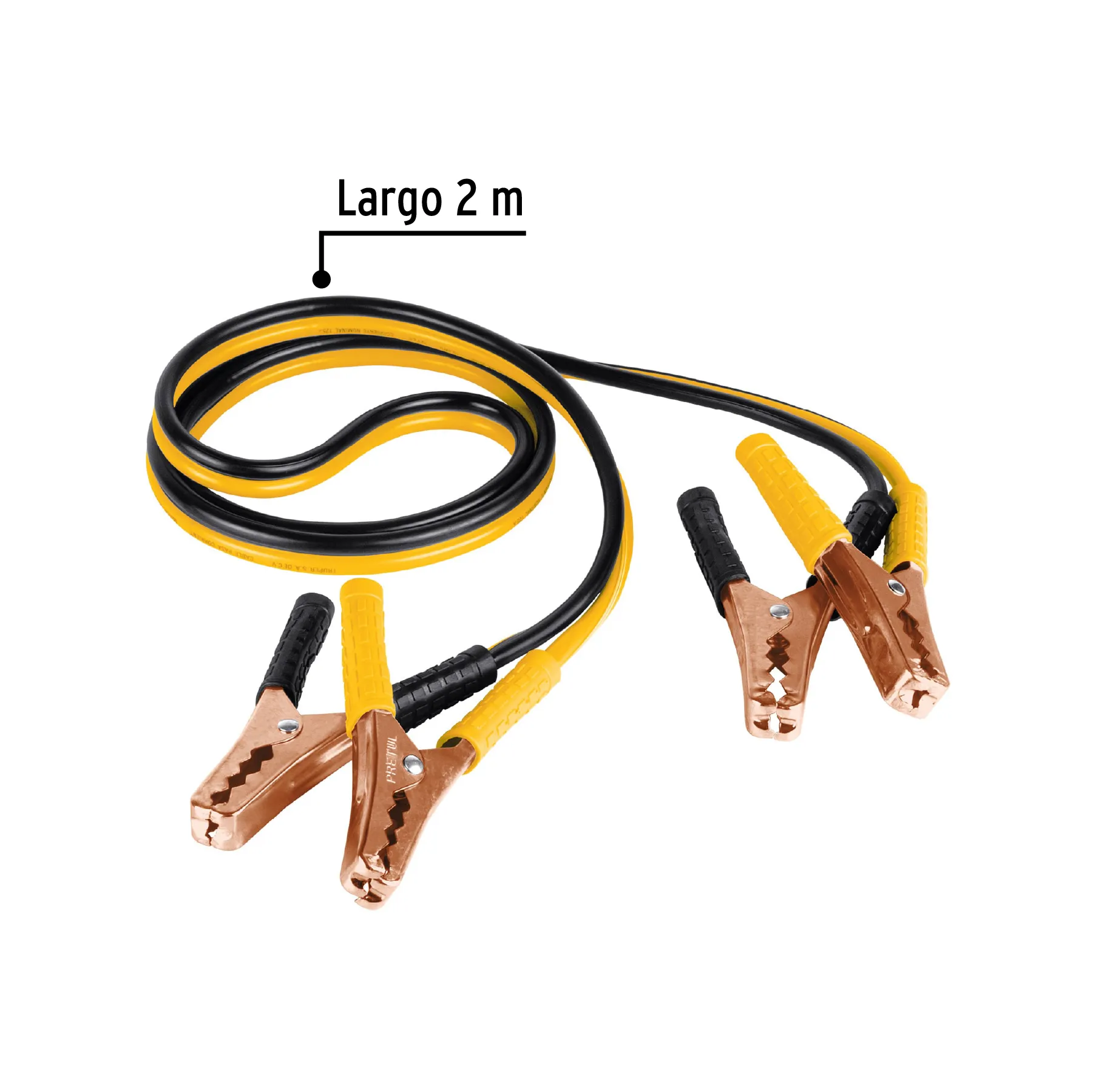 Cables Para Iniciar Batería Carro 2,0mtrs 10AWG Pretul