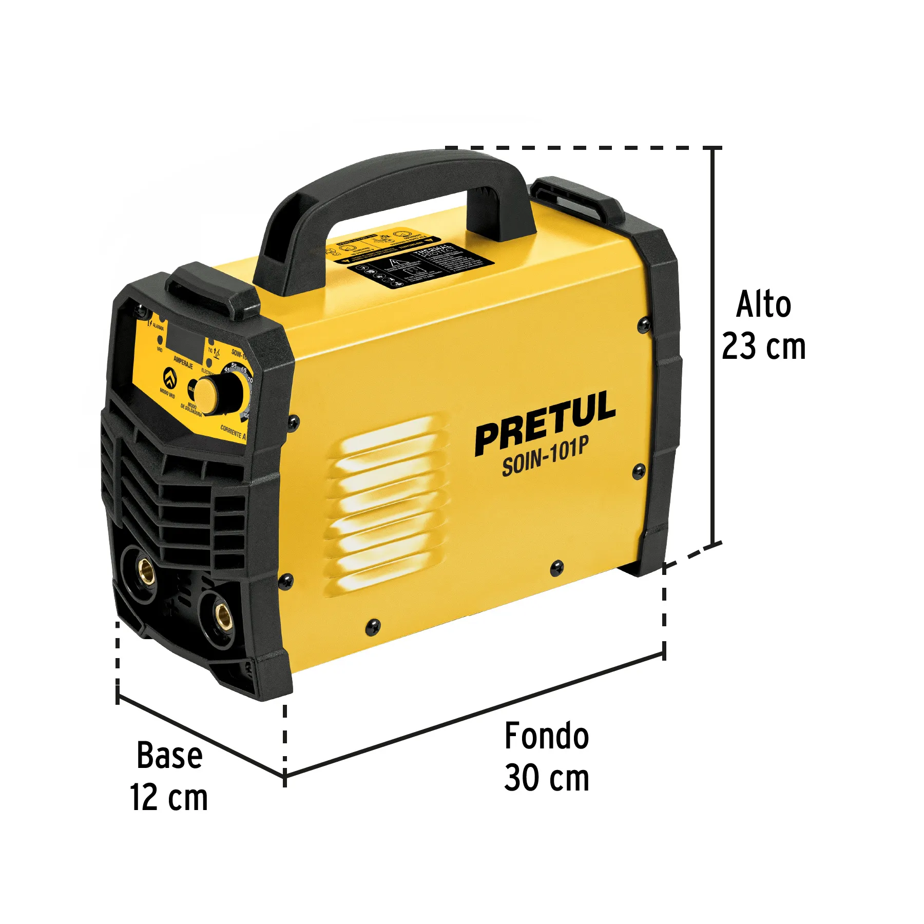 Soldadora Inversor 100 A, 127 V, Pretul Amarillo