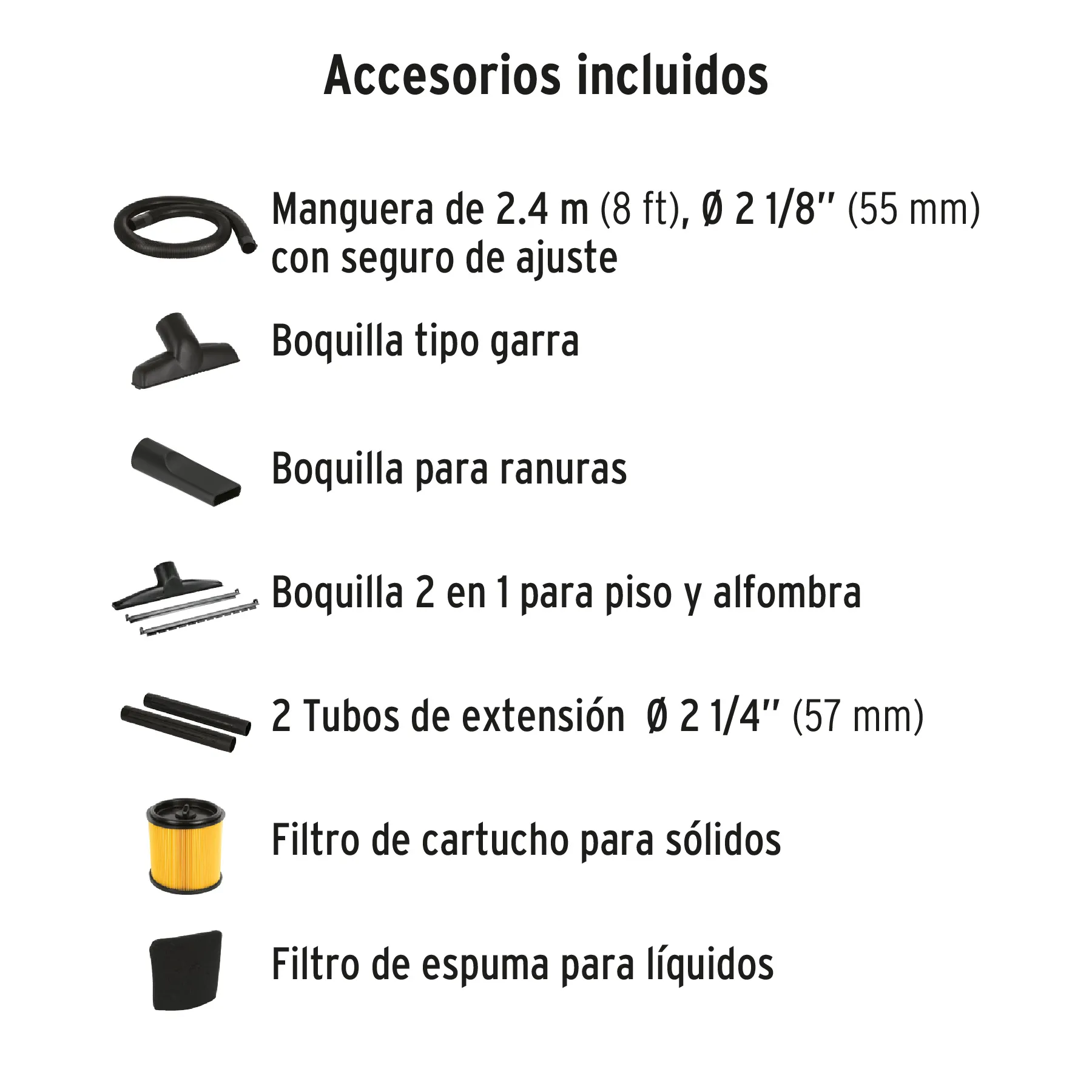 Aspiradora Industrial En Acero Inoxidable Truper 60 Litros Solidos Y Líquidos + Accesorios