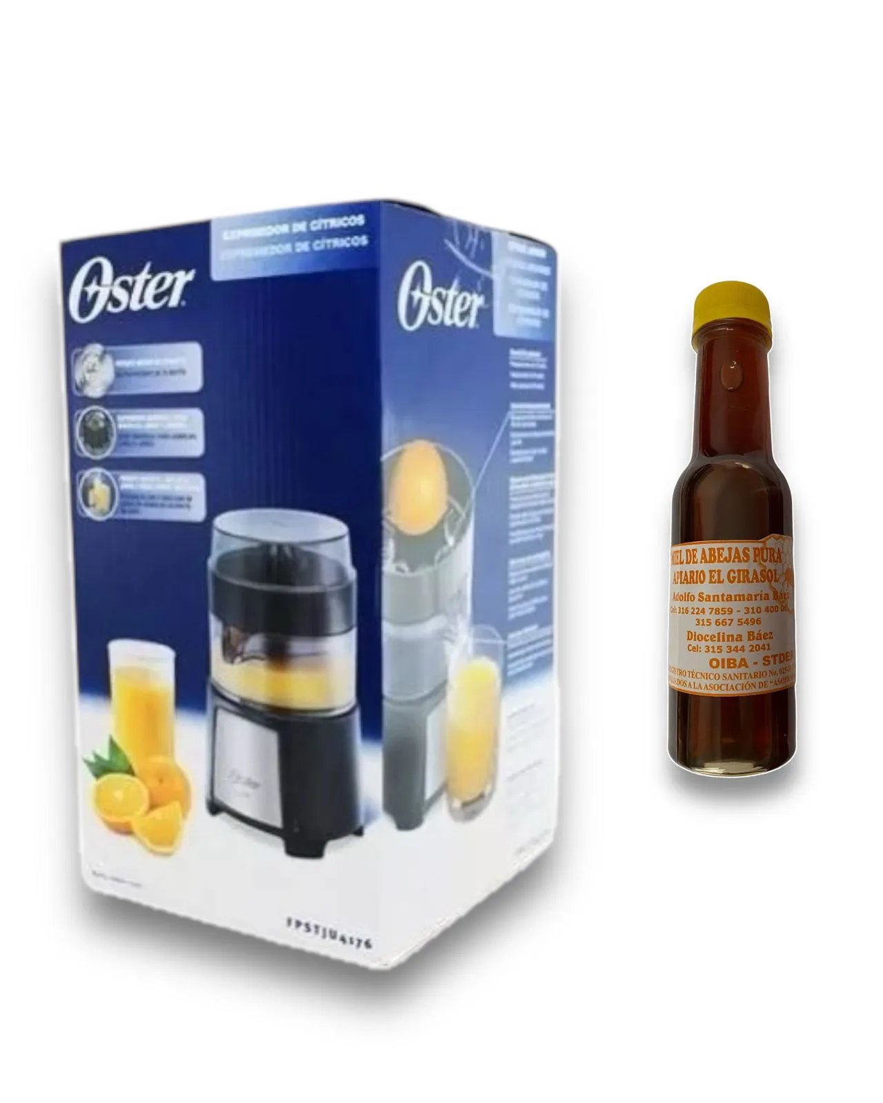 Exprimidor De Cítricos Profesional Oster 75W + Miel De Abeja 100% Pura