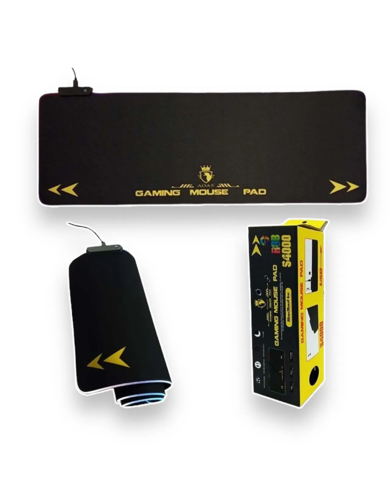 Tapete  PAD MOUSE RGB Gamer  80cm x 30cm 