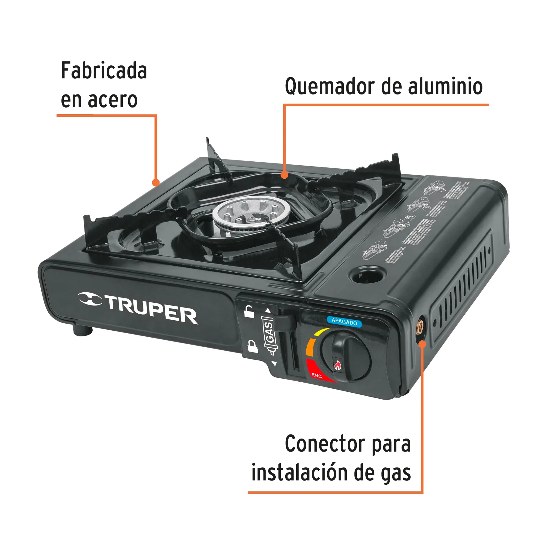 Estufa Fogon Calentador Portatil  Automatico A Gas Original Truper