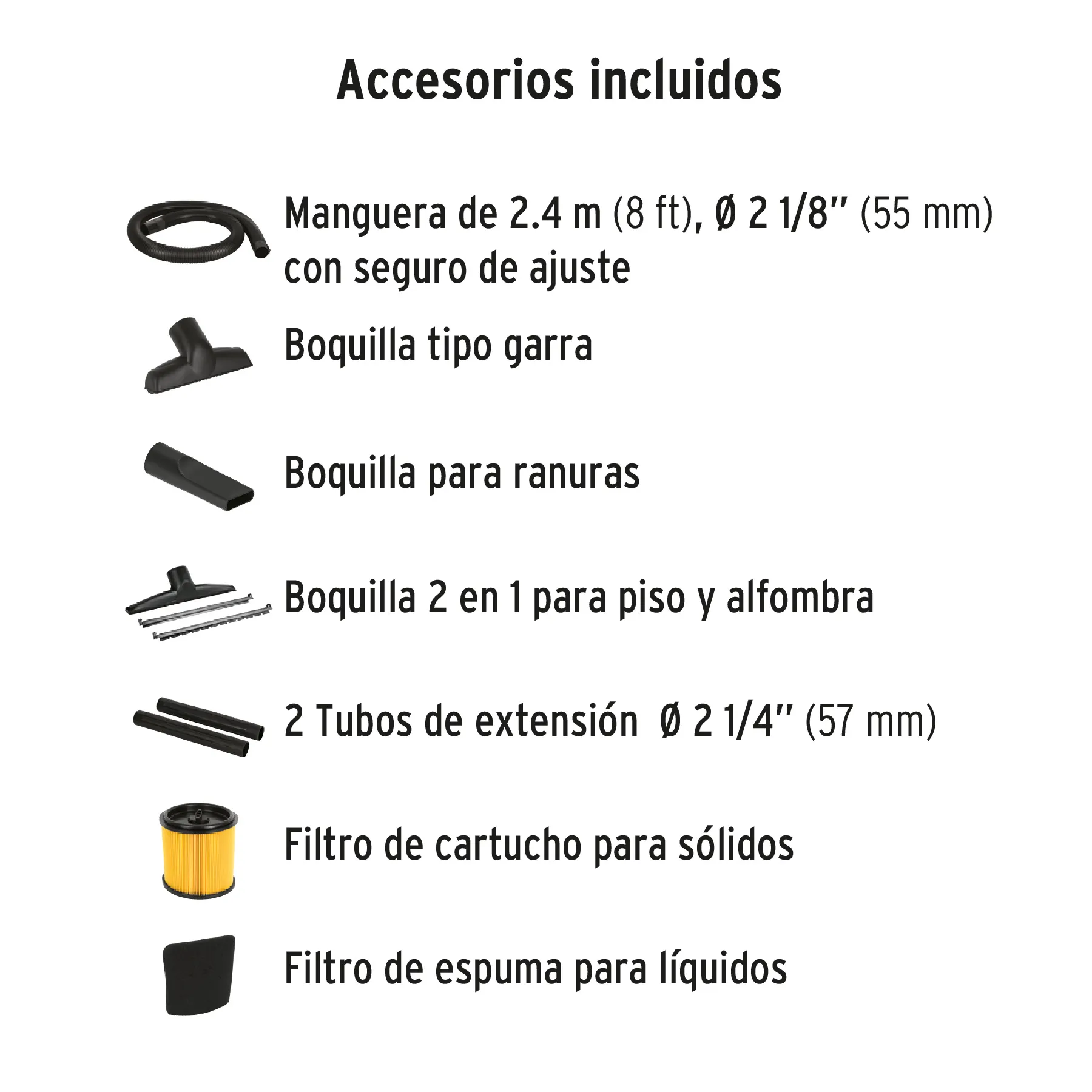 Aspiradora Industrial En Acero Inoxidable Truper 45 Litros Solidos Y Líquidos + Accesorios