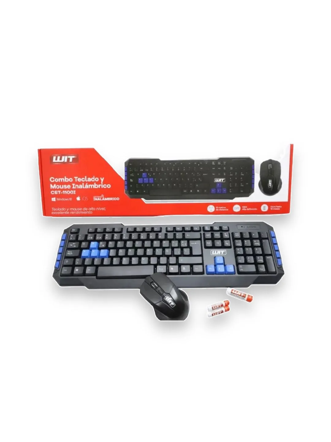 Combo Teclado Y Mouse Inalámbrico Tipo Gamer