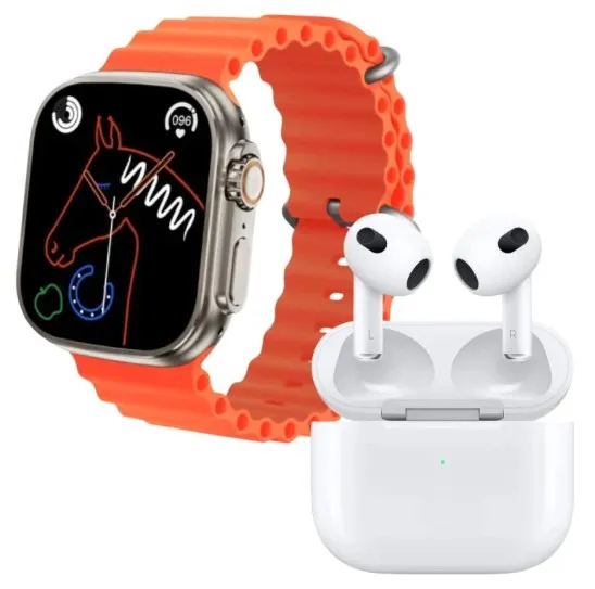 Airpods 3 Generación 1.1 2023 + Smartwatch T800 Ultra