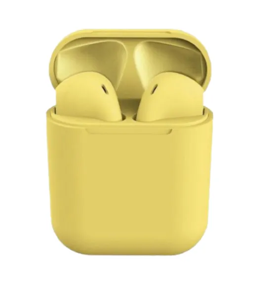 Audífonos Auriculares Bluetooth Tipo Airpods Amarillo