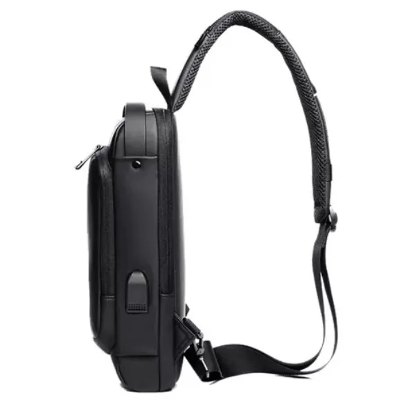 Bolso Antirrobo Negro Con Puerto USB Y Candado