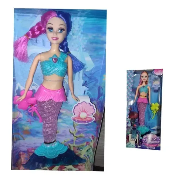 Muñeca Sirena Mágica Con Música Y Luces De Colores