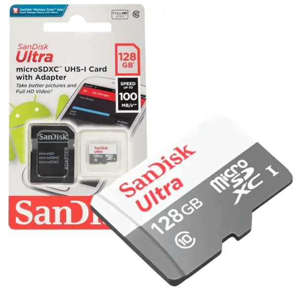 Micro SD Sandisk Con Almacenamiento De 128GB