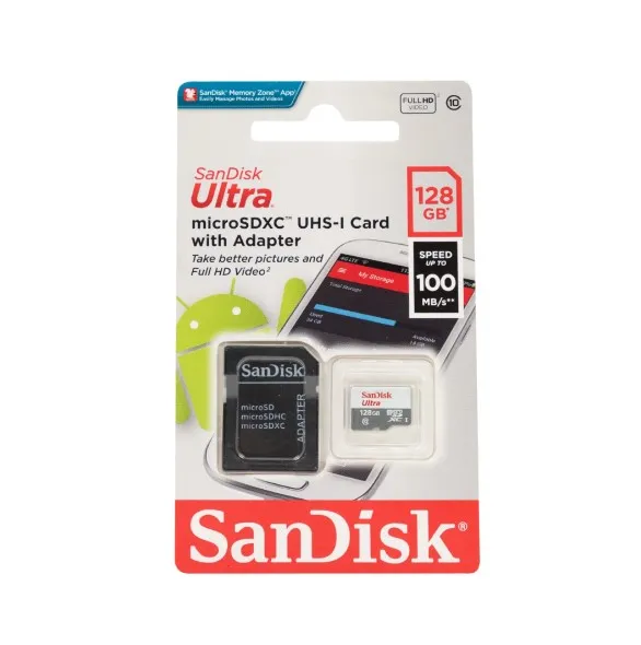 Micro SD Sandisk Con Almacenamiento De 128GB