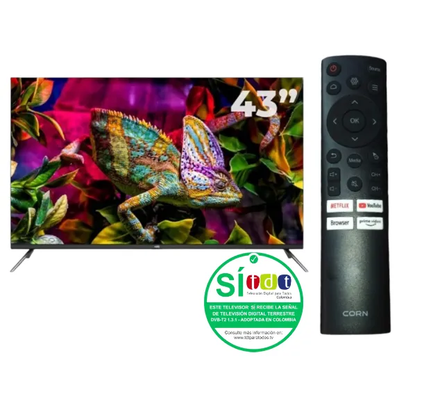 Televisor Smart TV Corn De 43 Pulgadas 