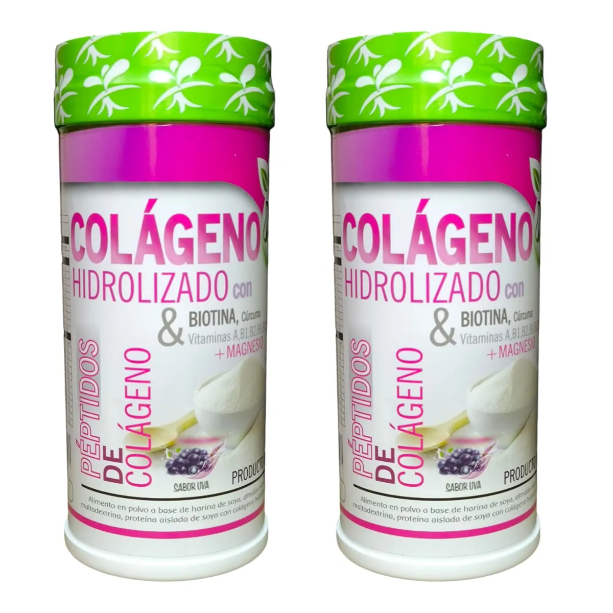 2 Colágenos Neo Hidrolizado+Biotina+Curcuma+Vitaminas 