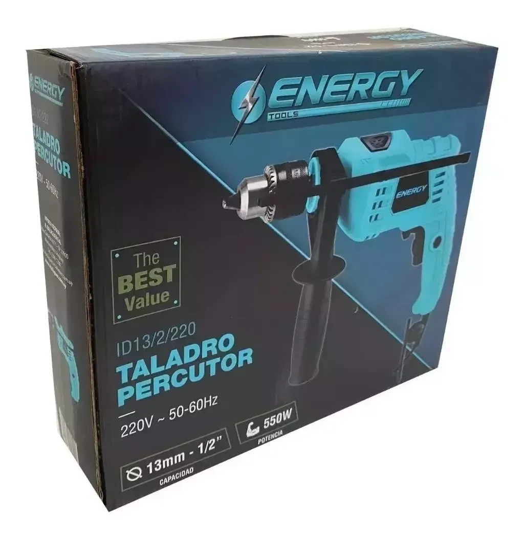 Taladro Percutor  1/2" 550 W  Energy