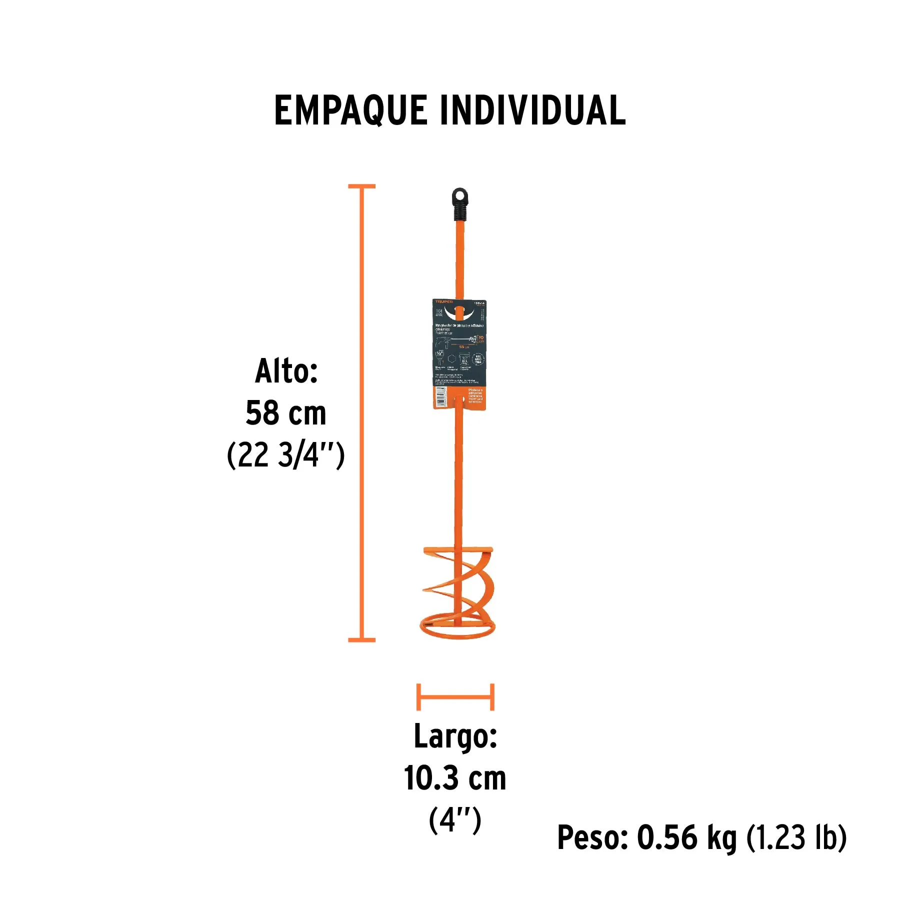 Revolvedor De Pintura 100 mm Diámetro Truper