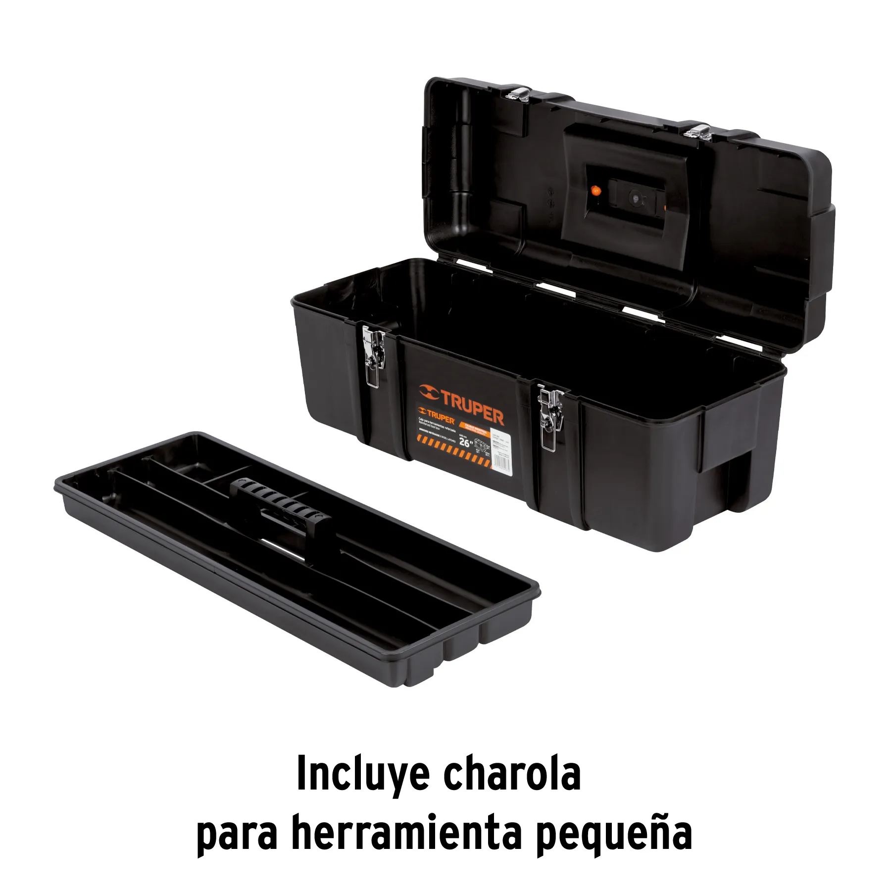 Caja Para Herramienta De 26" Industrial Broches Metálicos Truper