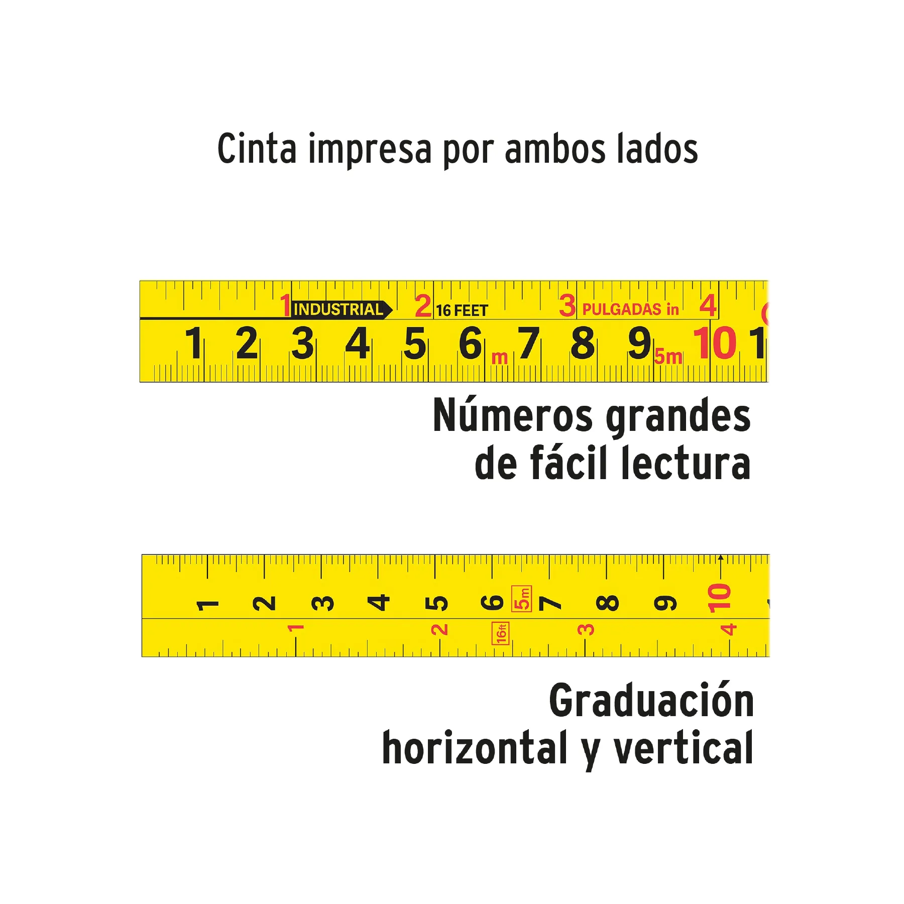 Flexómetro Gripper Contra Impactos 5 M Cinta 19 mm Truper