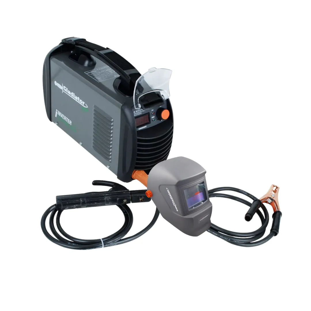 Soldador Inversor para Electrodo 200 Amperios 20-170A@110V 20-200A@220V + Careta Fotosensible IE 8200/6/170 KM Gladiator