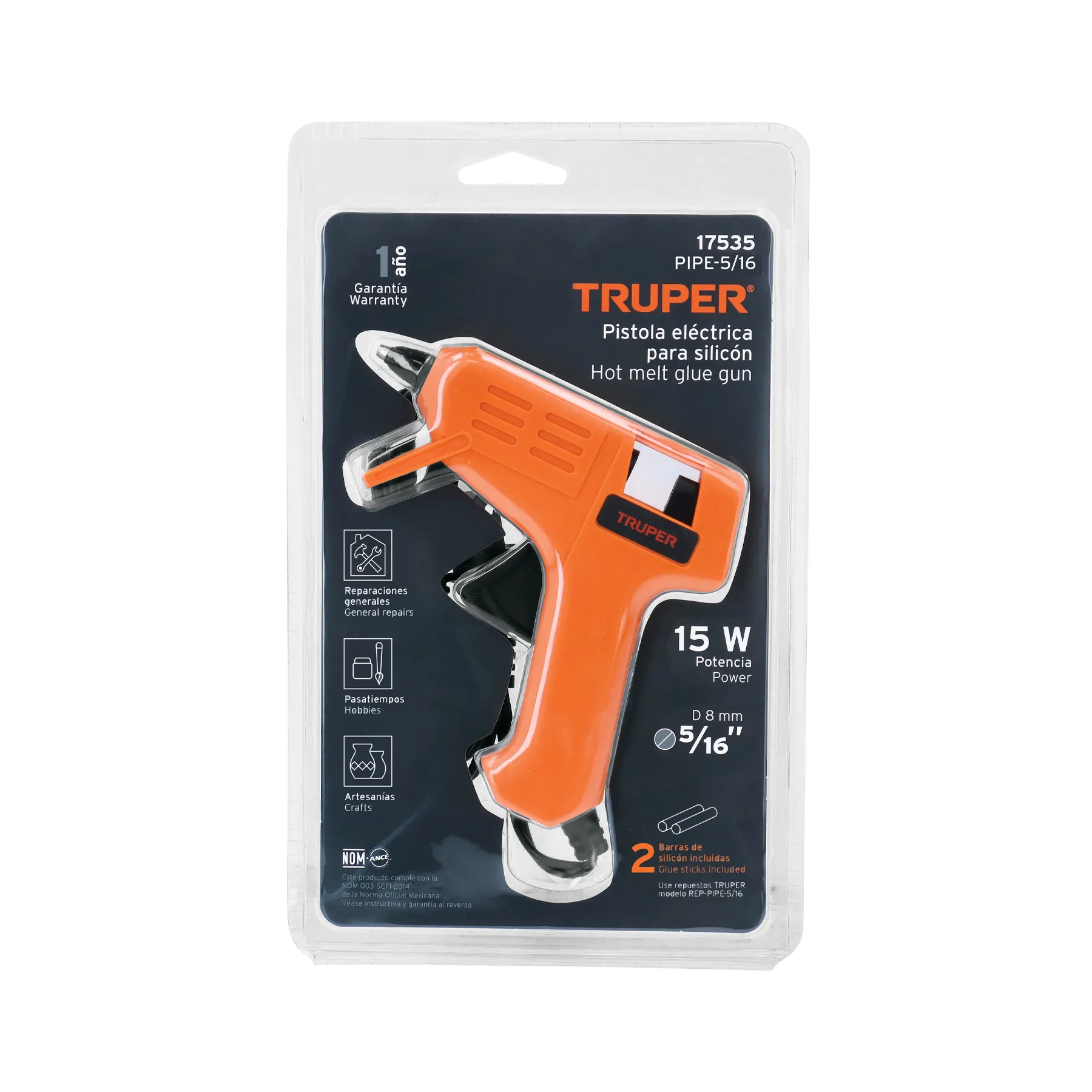 Pistola Eléctrica Para Silicón De 5/16" Truper