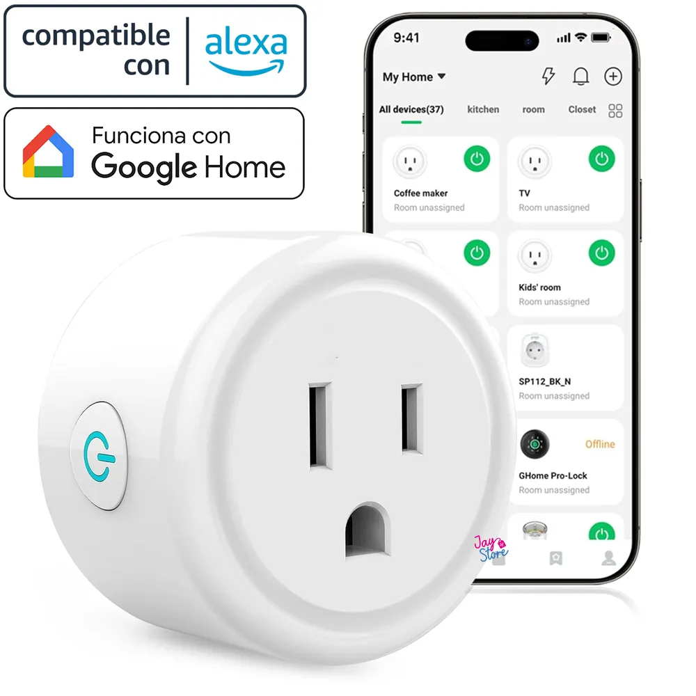 Tomacorriente Inteligente Plug Alexa Google Home WiFi 2.4G