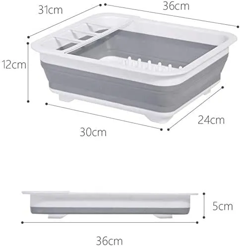 Escurridor Plegable de Platos Organizador Loza Secaplatos