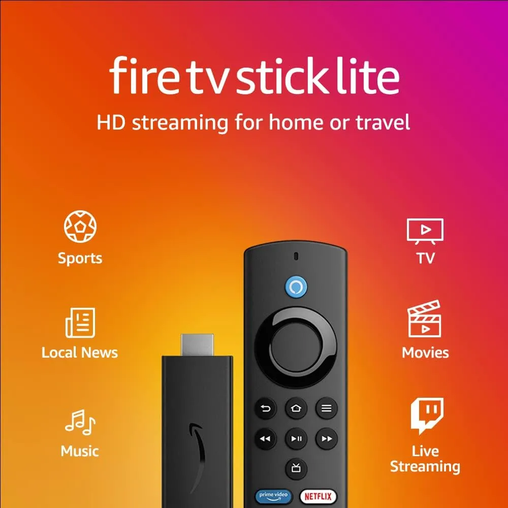 Amazon Fire TV Stick Lite Edición 2022 Control De Voz Full HD