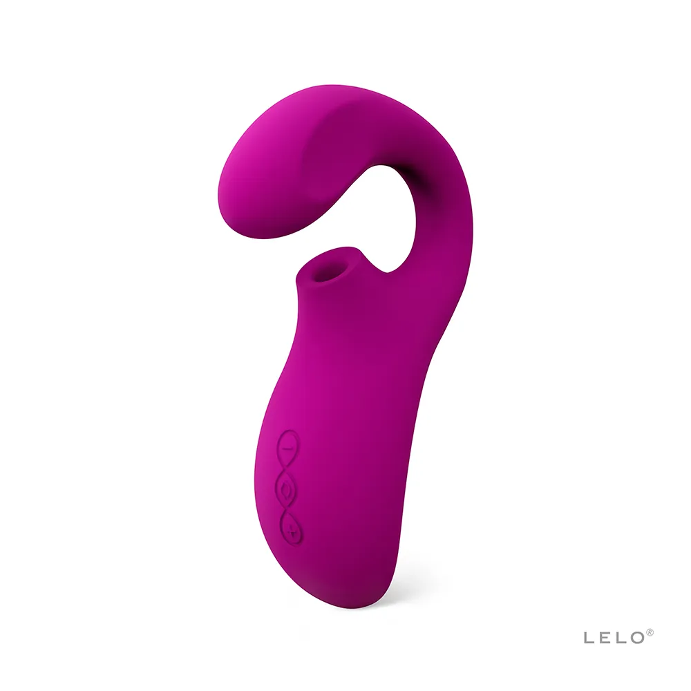 Vibrador y Succionador Enigma Morado Lelo