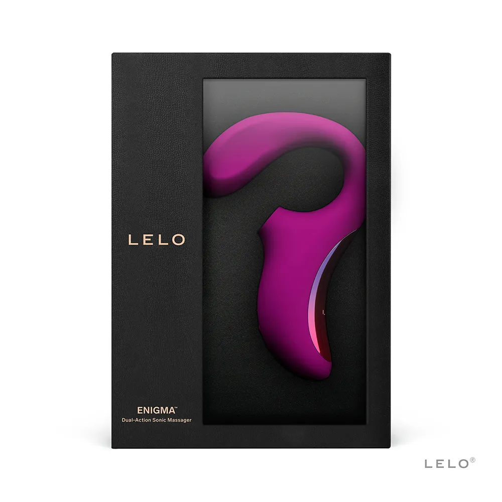 Vibrador y Succionador Enigma Morado Lelo