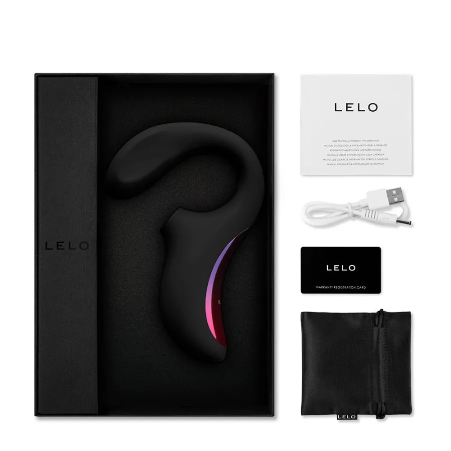 Vibrador y Succionador Enigma Negro Lelo