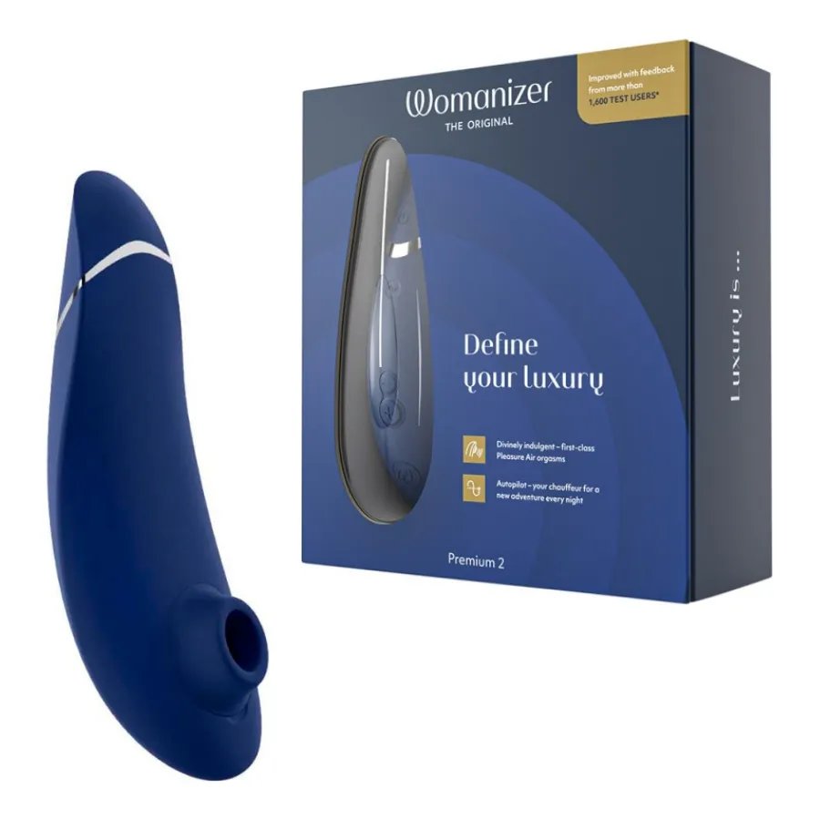 Succionador de Clítoris Premium 2 Azul Womanizer