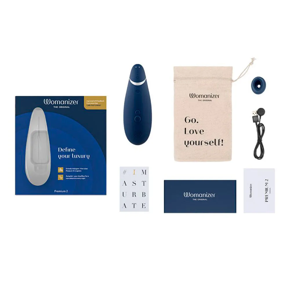 Succionador de Clítoris Premium 2 Azul Womanizer