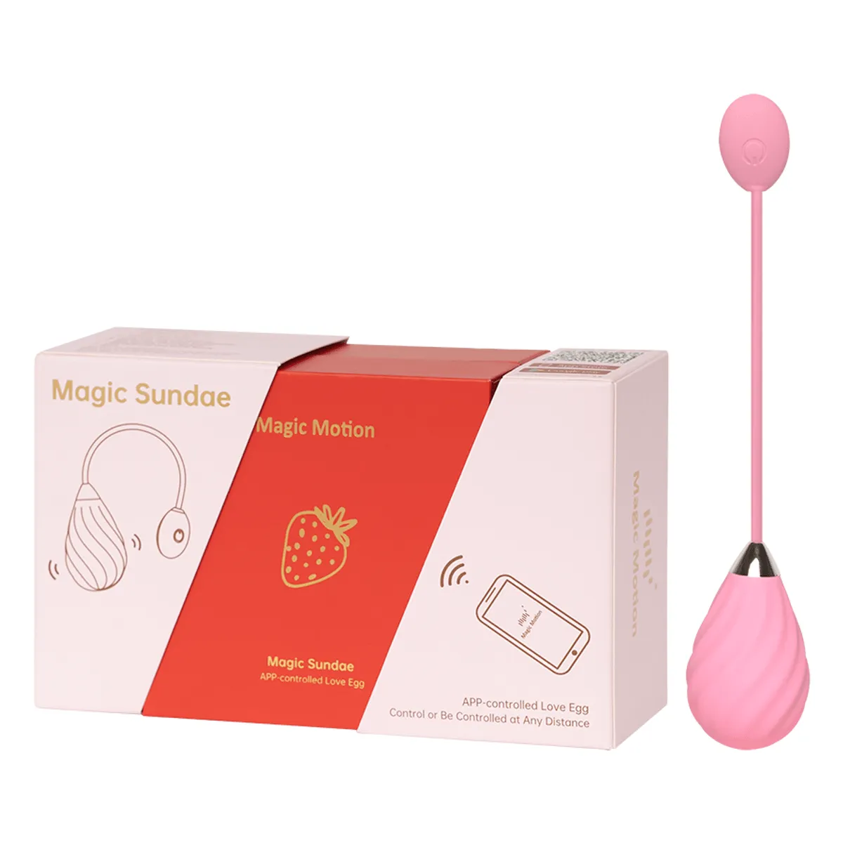 Huevo Vibrador Sundae Rosado Magic Motion