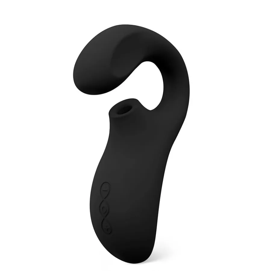 Vibrador y Succionador Enigma Negro Lelo