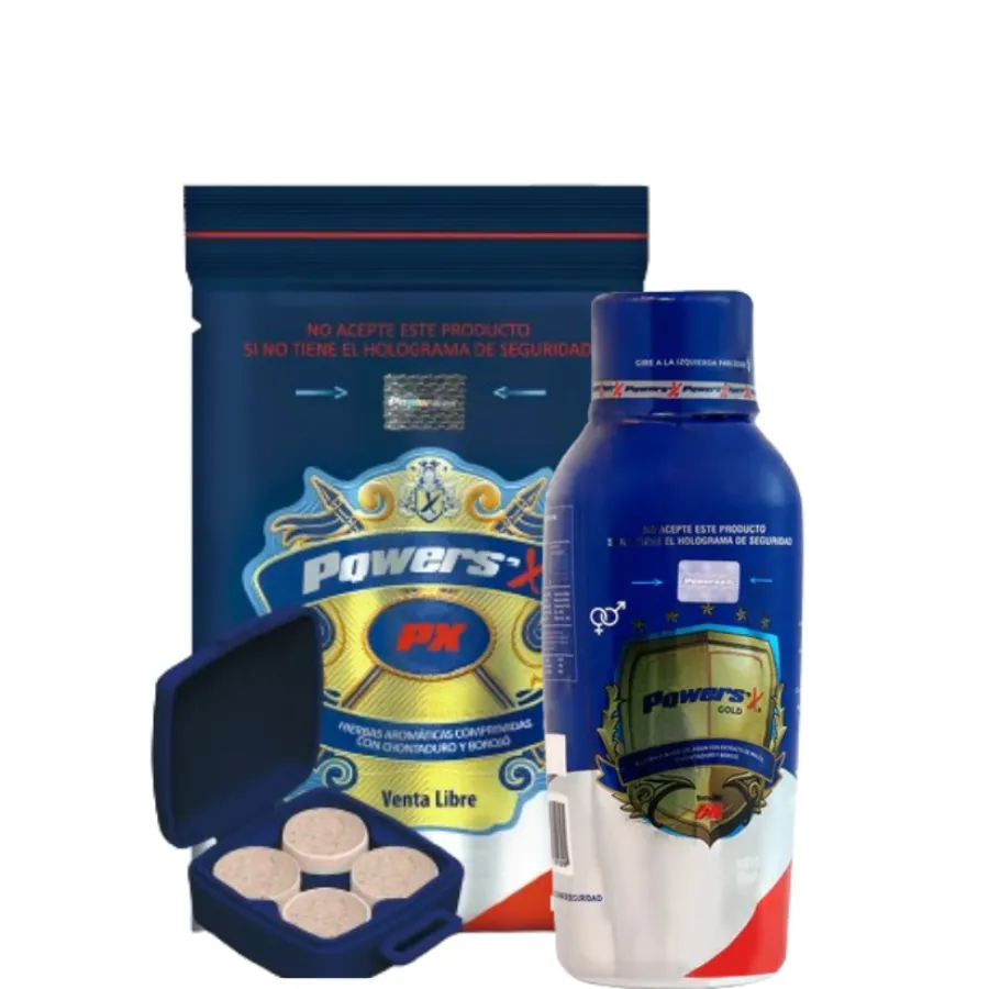 Kit Potencializador Liquido 500 Ml Y Tableta x 4 Unds Power Sex