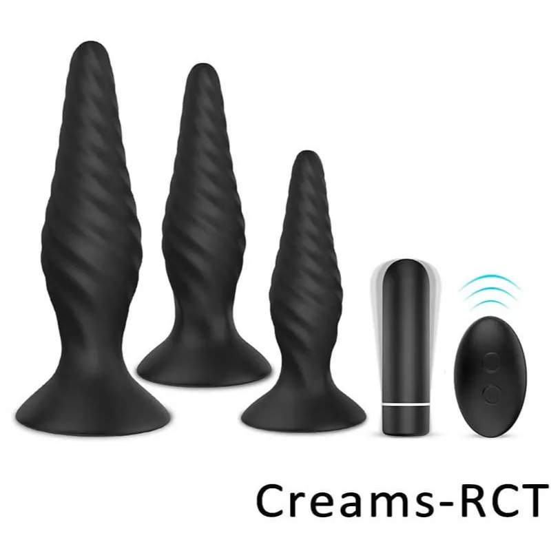 Kit De Plugs Anales Vibradores Creams RCT Shande