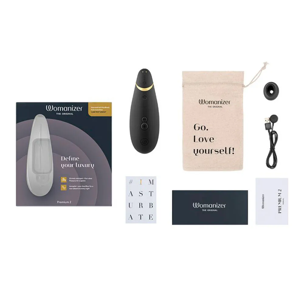 Succionador de Clítoris Premium 2 Negro Womanizer