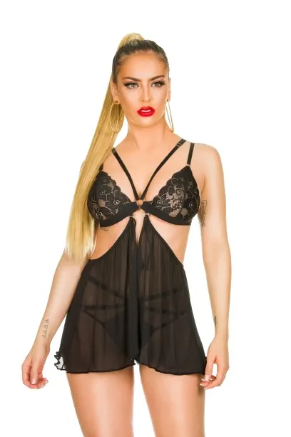 Lencería Conjunto Calypso Negro PANDORA