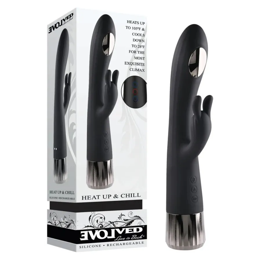 Vibrador Doble Estimulacion Frio-Calor Evolved