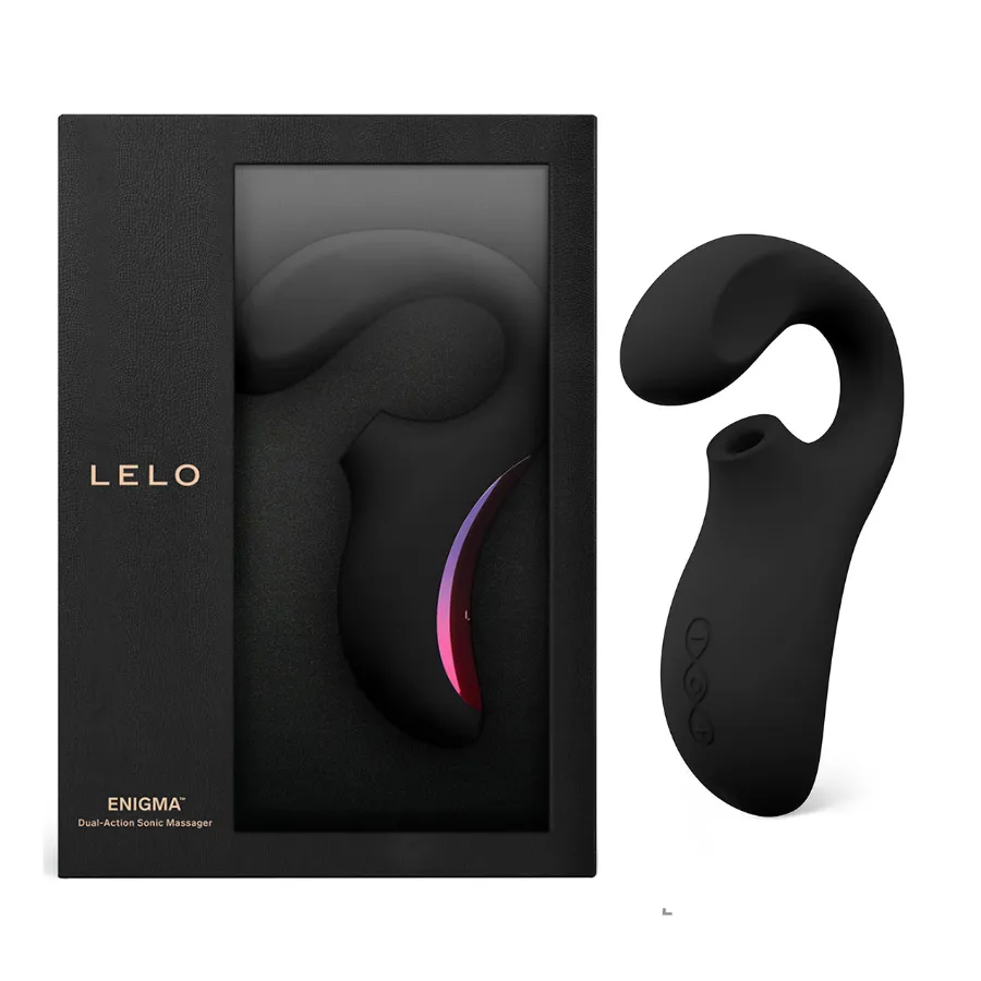 Vibrador y Succionador Enigma Negro Lelo