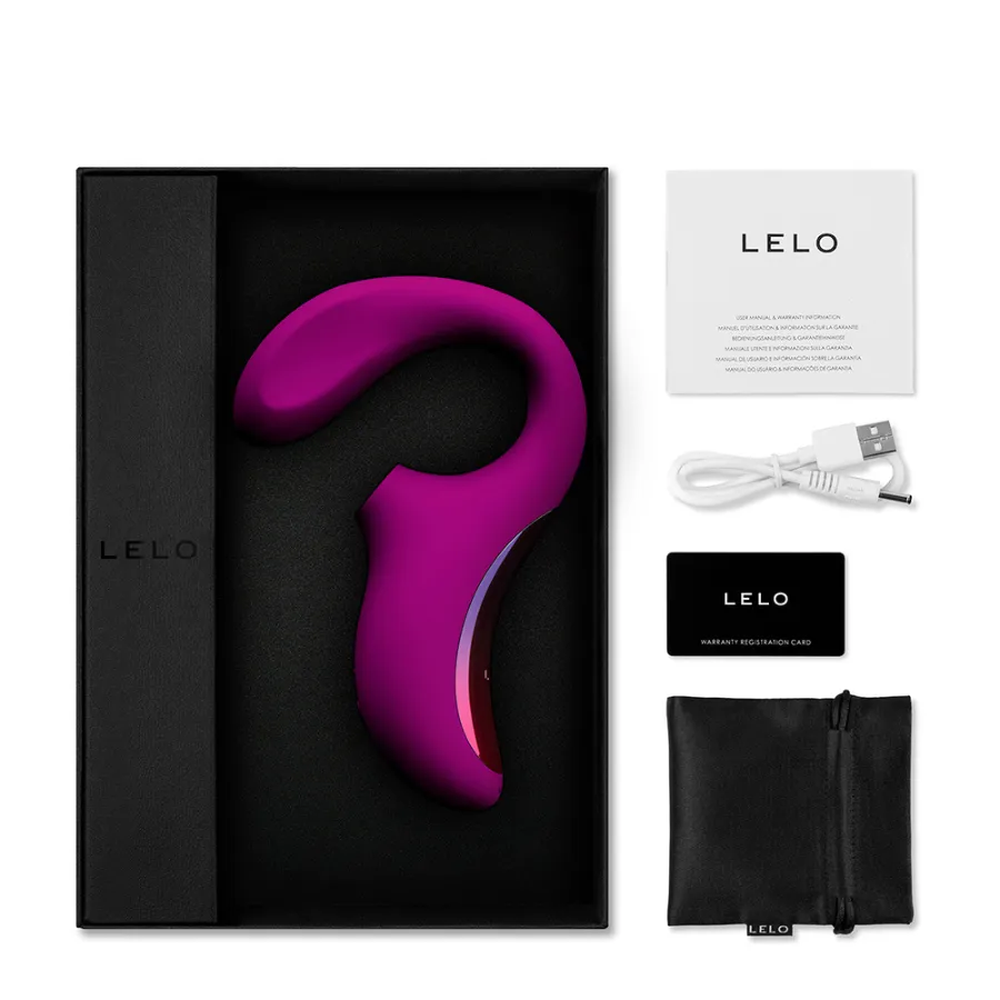 Vibrador y Succionador Enigma Morado Lelo