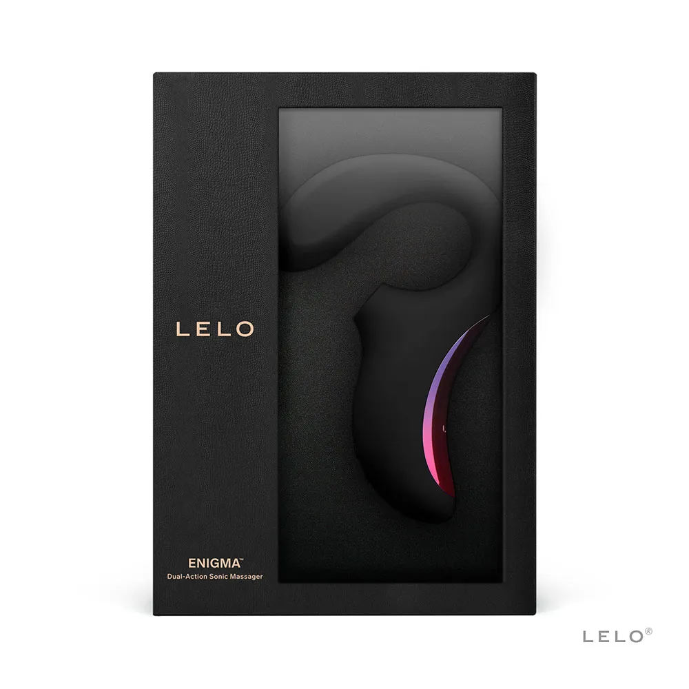 Vibrador y Succionador Enigma Negro Lelo